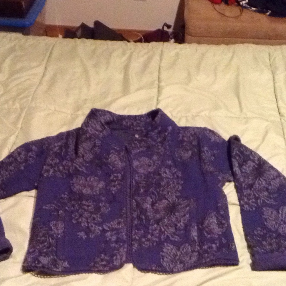 Blue floral jacket